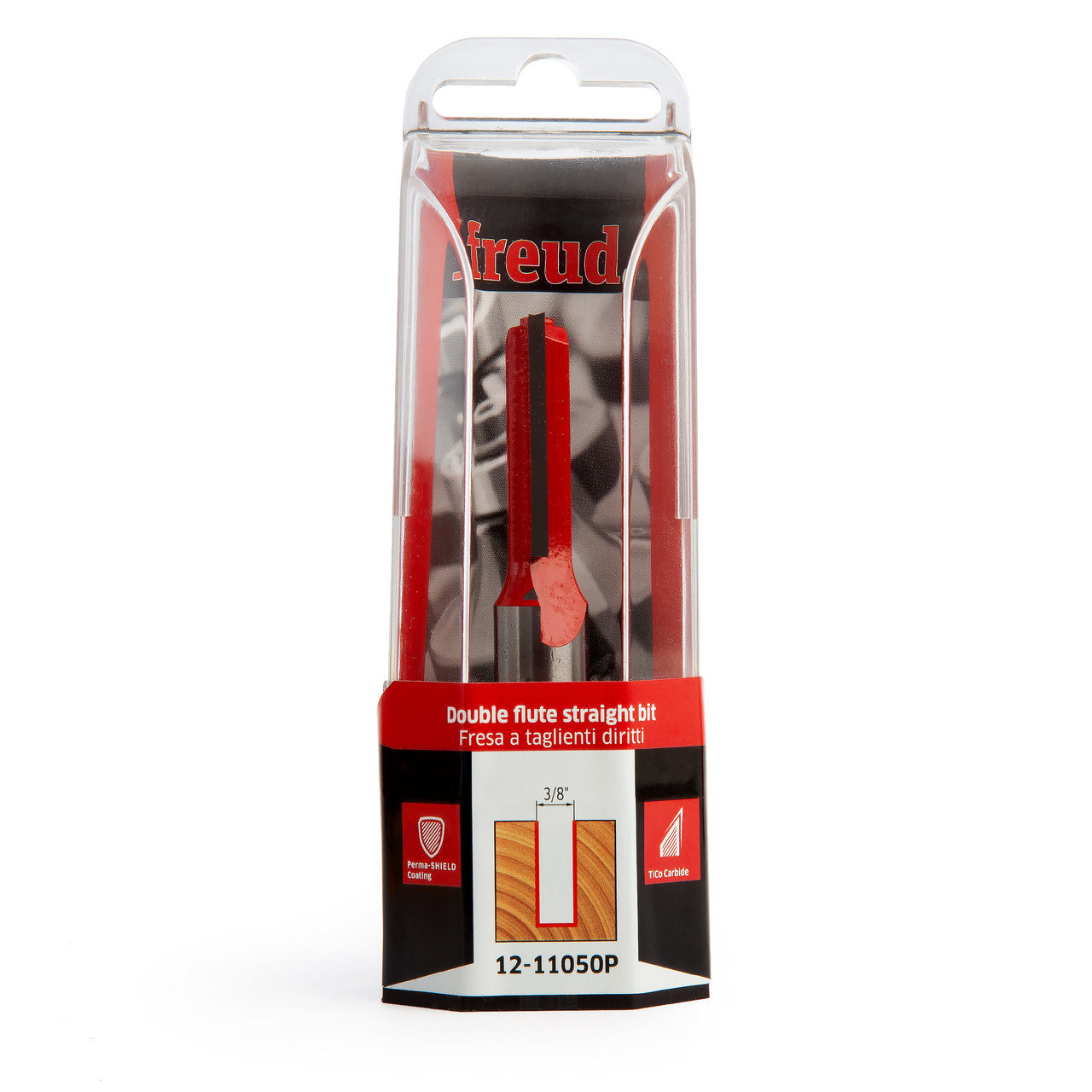 Freud 12-11050P 1/2” Shank Double Flute Straight Router Bit 9.5 × 31.8mm