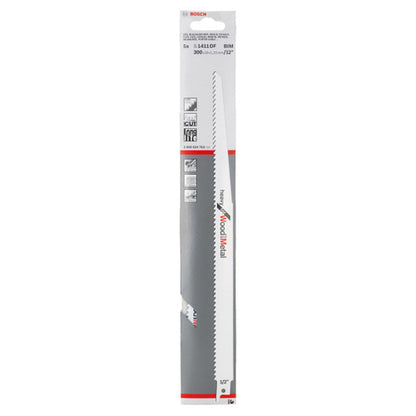 Bosch S1411DF Heavy Reciprocating Saw Blade for Wood & Metal 300mm (Pack of 5)